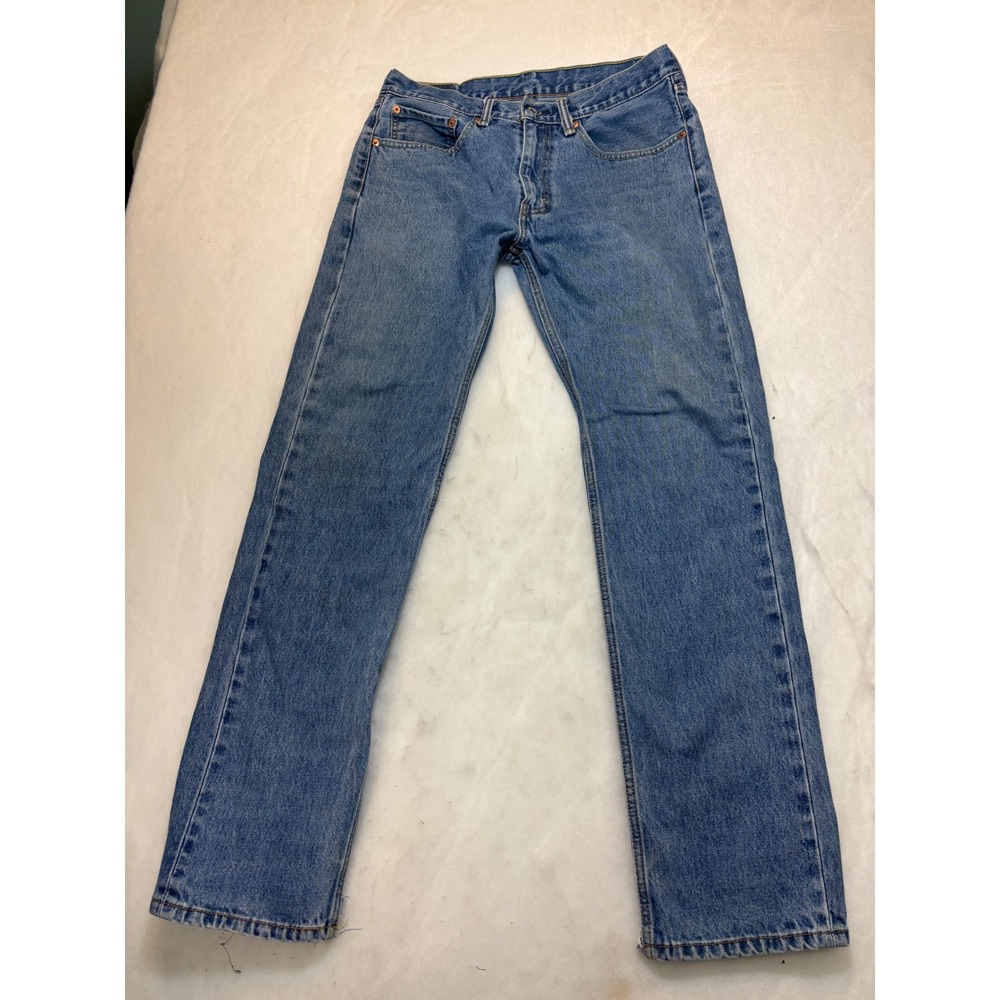 Levi's 505 Regular Fit Straight Leg‎ Blue Denim Jeans W34 L34